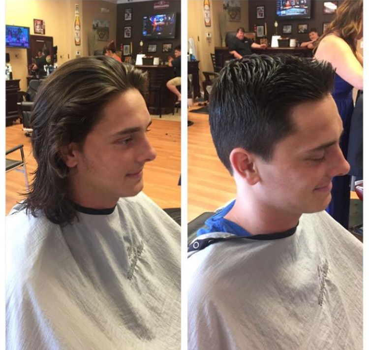 Before and After Hair Cut